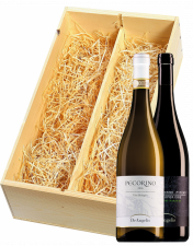 Wijnkist met Tenuta de Angelis Rosso Piceno Superiore en Pecorino