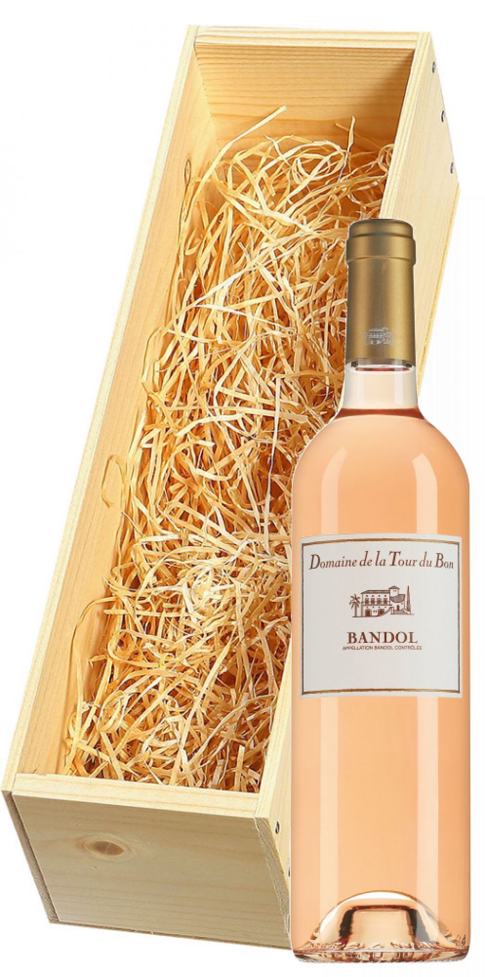 Wijnkist met Domaine de la Tour du Bon Bandol rosé 