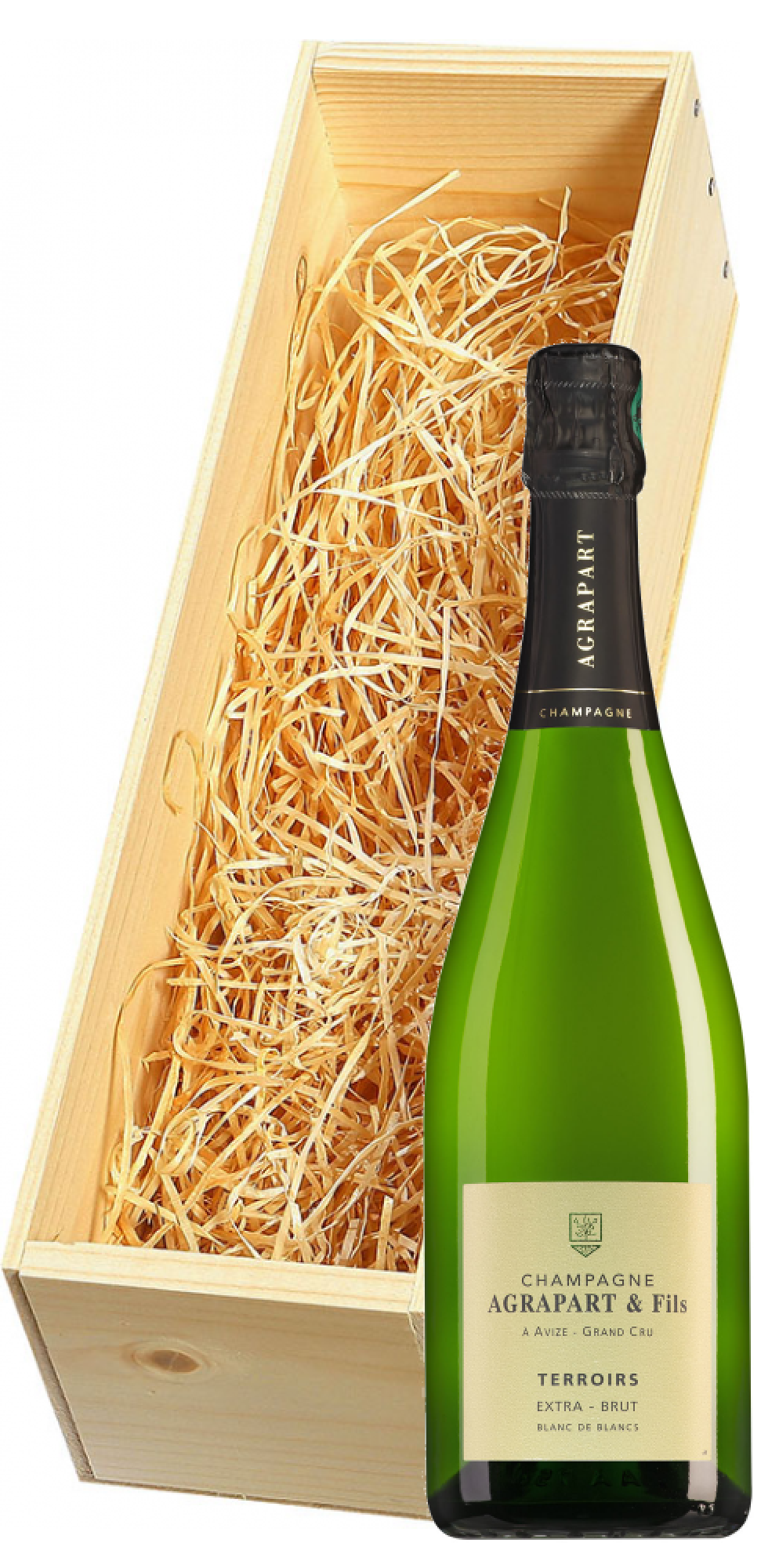 Wijnkist met Agrapart Champagne Grand Cru Terroirs Extra Brut