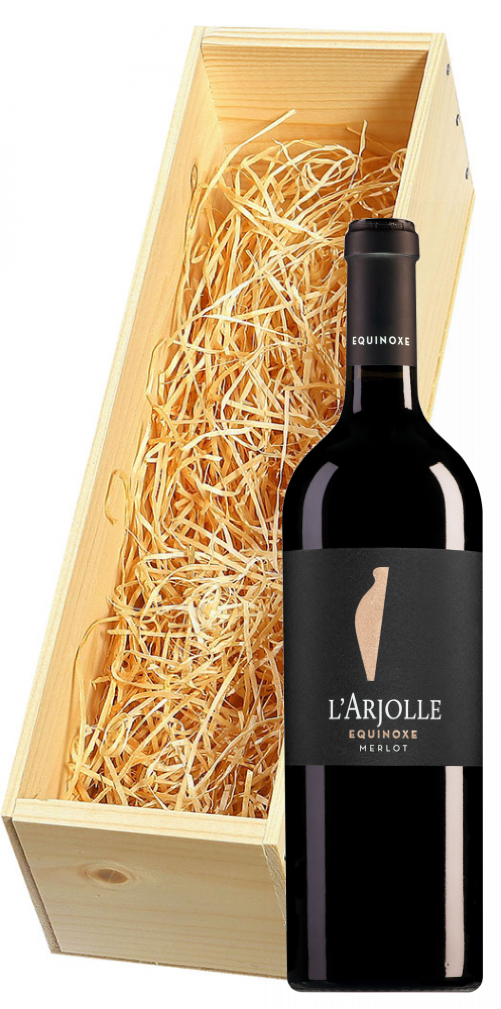 Wijnkist met Domaine de l'Arjolle Côtes de Thongue Equinoxe Merlot