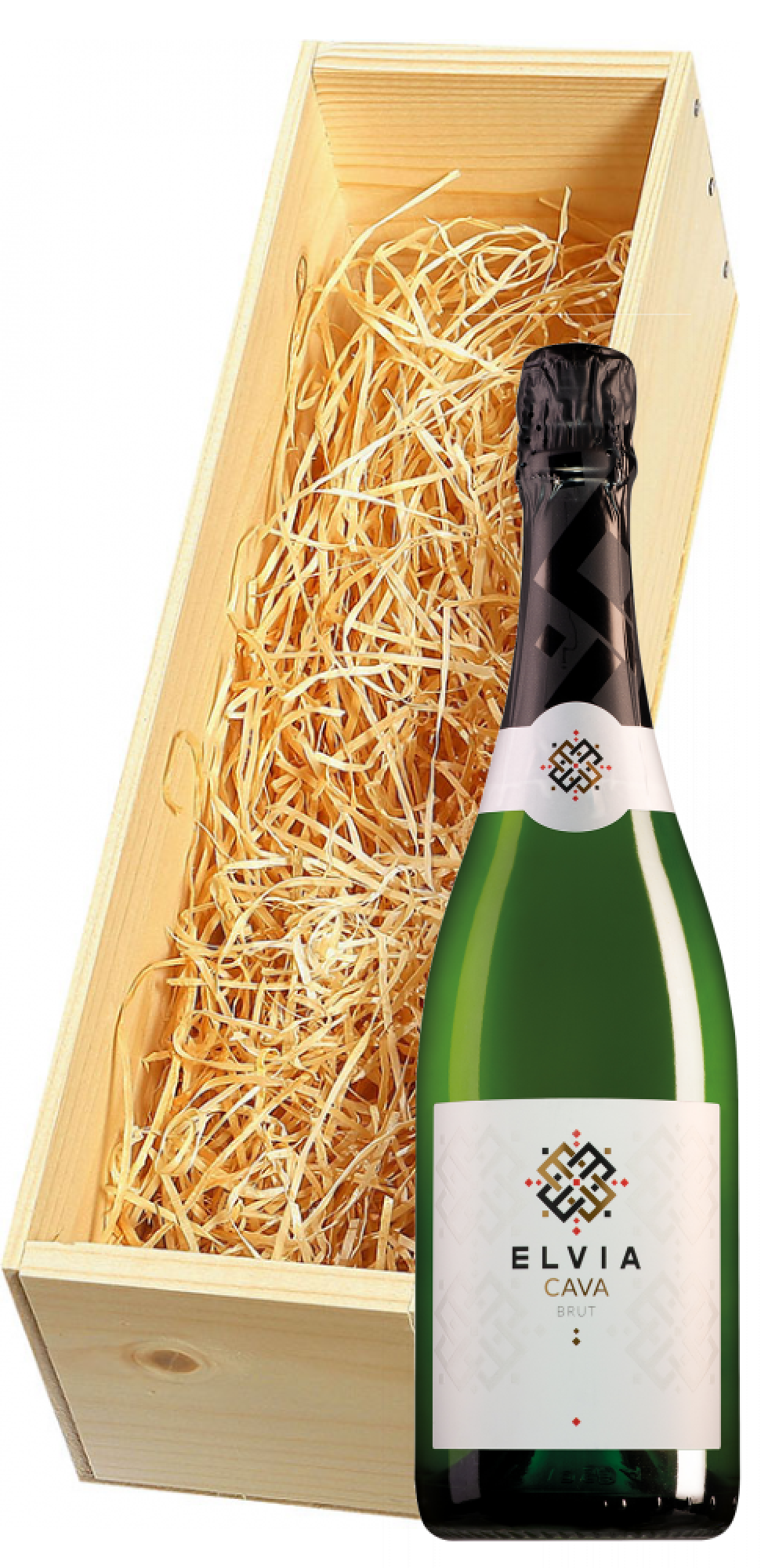 Wijnkist met Elvia Cava Brut